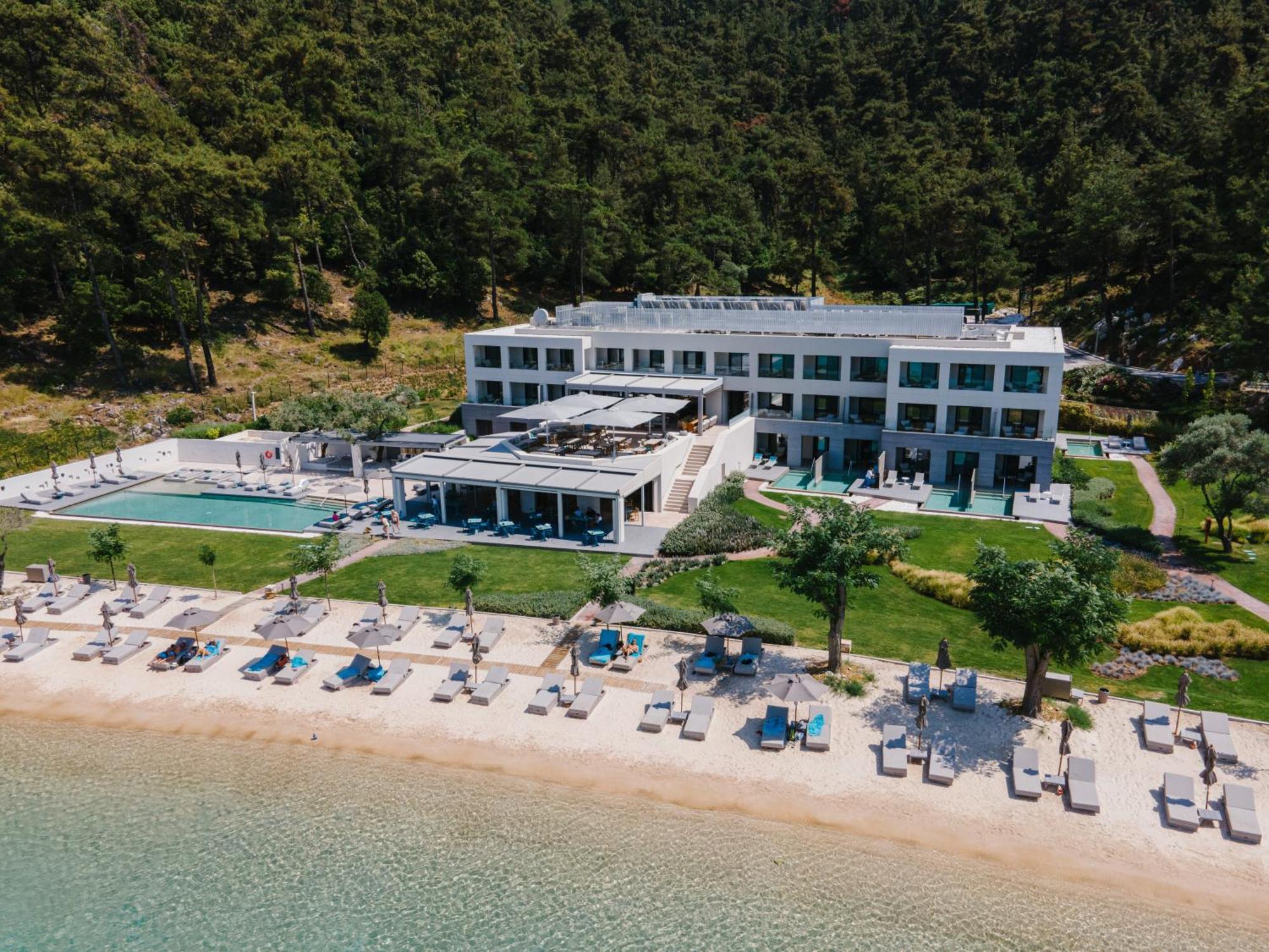 Vathi Cove Luxury Resort & Spa Chrysi Ammoudia Dış mekan fotoğraf
