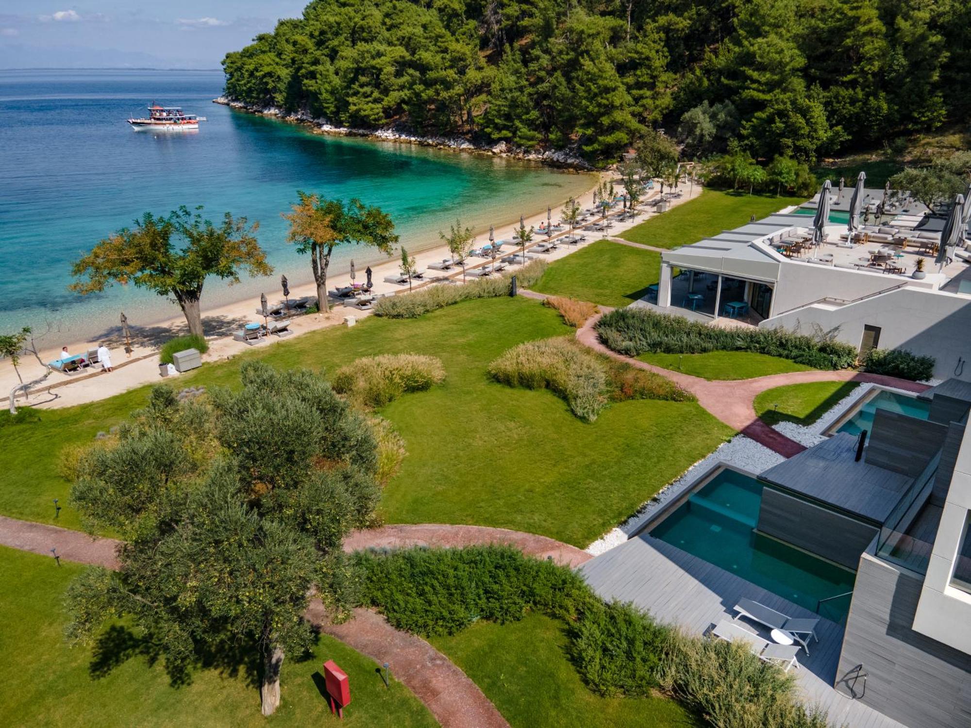 Vathi Cove Luxury Resort & Spa Chrysi Ammoudia Dış mekan fotoğraf