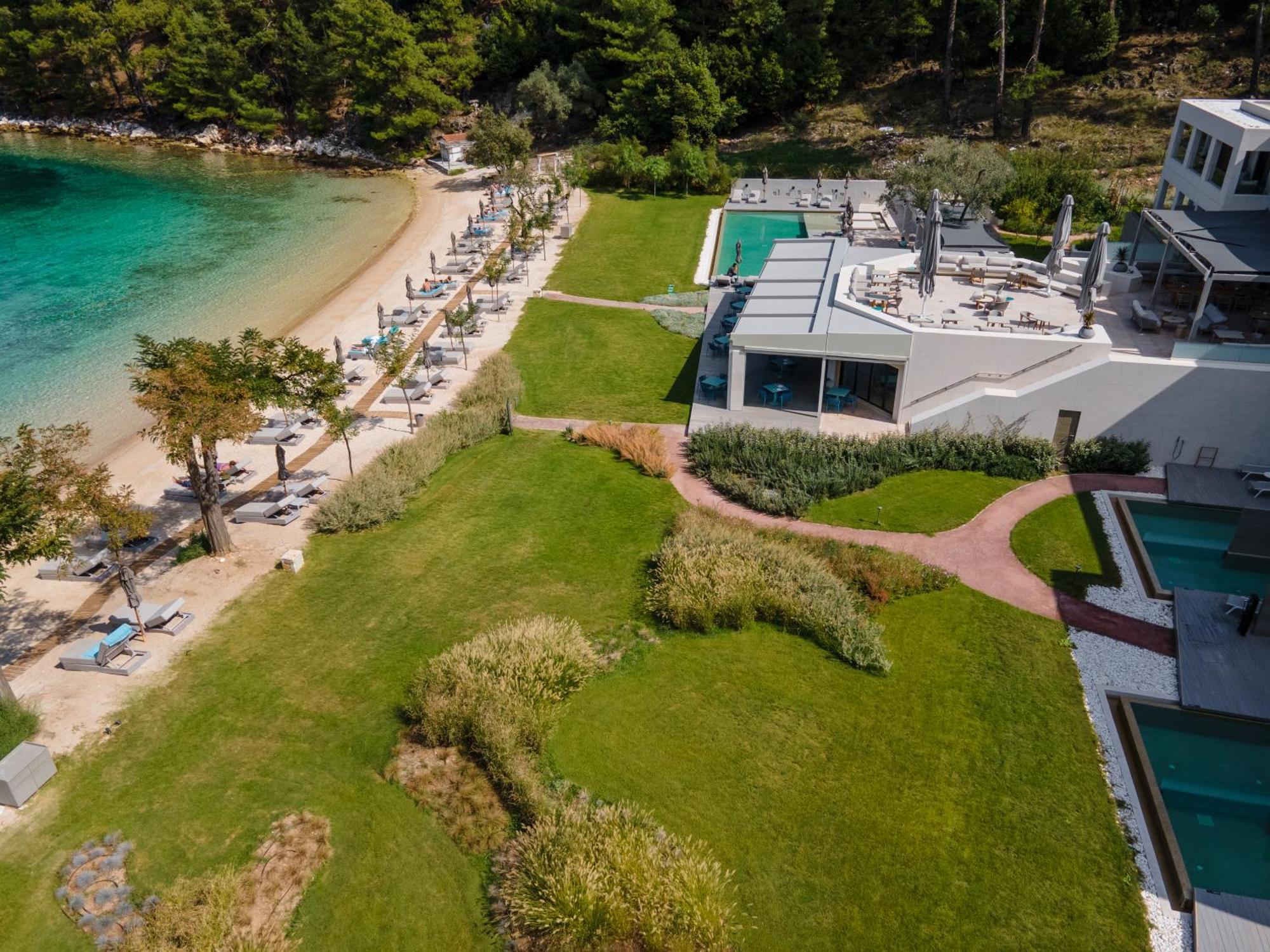 Vathi Cove Luxury Resort & Spa Chrysi Ammoudia Dış mekan fotoğraf
