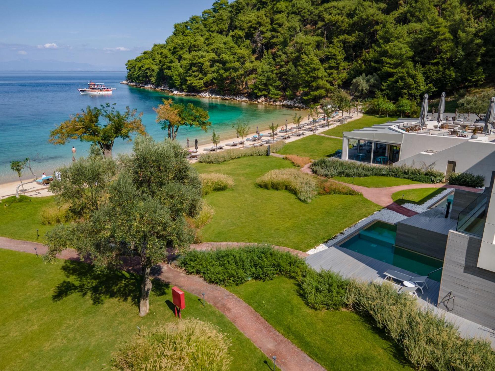 Vathi Cove Luxury Resort & Spa Chrysi Ammoudia Dış mekan fotoğraf